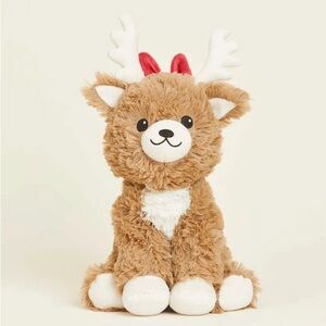Warmies Red Bow Reindeer Plush